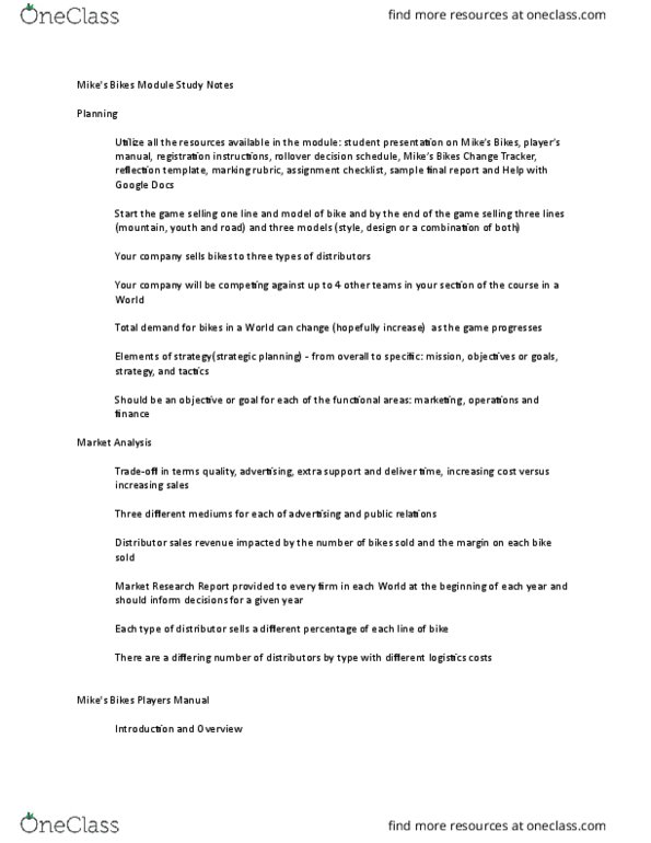 AFM131 Lecture Notes - Lecture 5: Disposable And Discretionary Income, Swot Analysis thumbnail