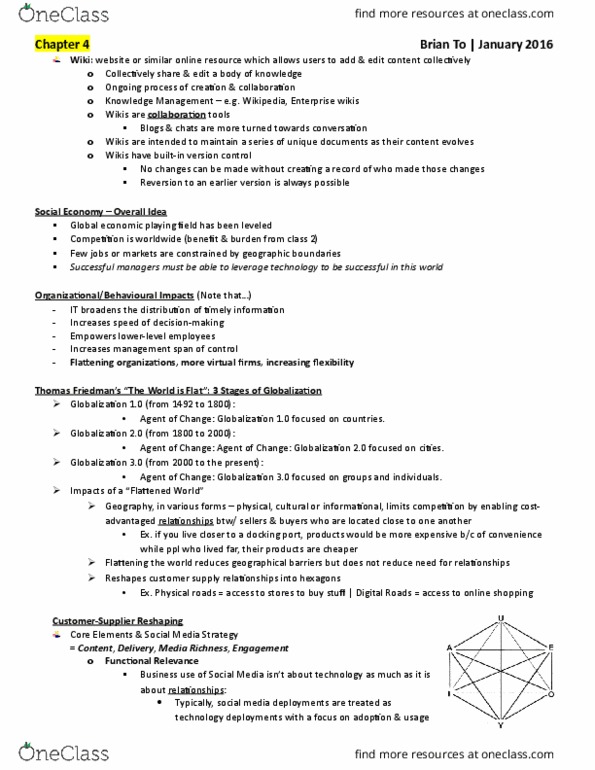 ADM 1370 Lecture Notes - Lecture 4: Version Control, Flattening, Employee Engagement thumbnail