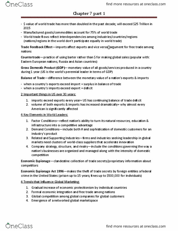 33:630:301 Chapter Notes - Chapter 7.1: North American Free Trade Agreement, Foreign Corrupt Practices Act, Gross Domestic Product thumbnail