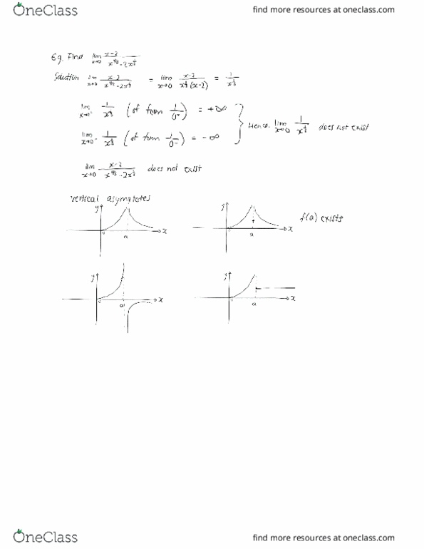 MAT135H1 Lecture Notes - Lecture 8: Asymptote, If And Only If thumbnail
