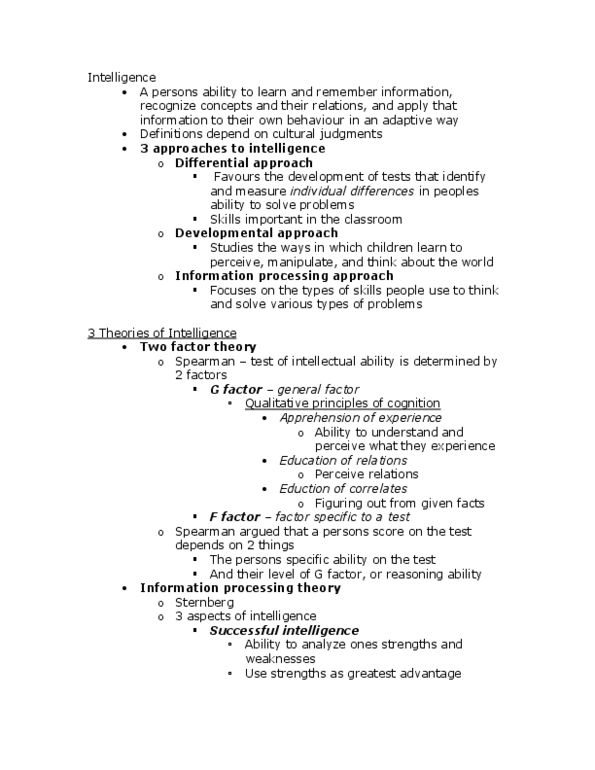 PSYC 100 Chapter Notes -Factor Analysis, Deductive Reasoning, Intellectual Disability thumbnail