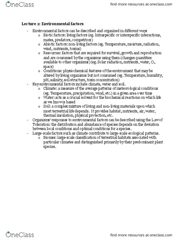 ENVS200 Lecture Notes - Lecture 2: Soil Structure thumbnail