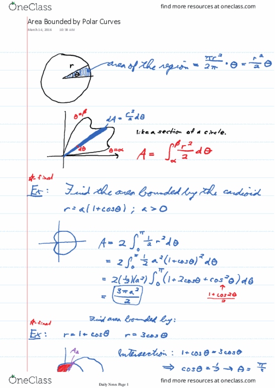 MATH101 Lecture 24: 24_Area Bounded by Polar Curves thumbnail