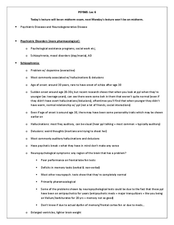 PSYB65H3 Lecture Notes - Chemical Synapse, Mood Stabilizer, Central Sulcus thumbnail