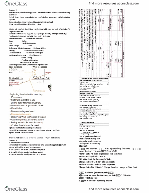 SMG AC 222 Lecture Notes - Lecture 1: Income Statement, Cost Driver, Fixed Cost thumbnail