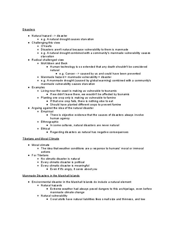 ANTH 206 Lecture Notes - Ocean Acidification, Coral Bleaching, Food Preservation thumbnail