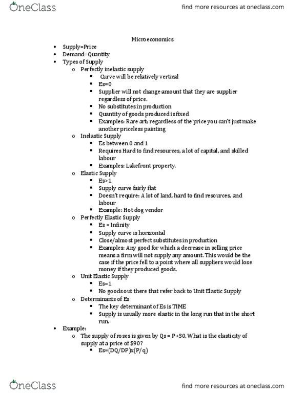 COMMERCE 1AA3 Lecture Notes - Lecture 8: Hot Dog, Substitute Good thumbnail