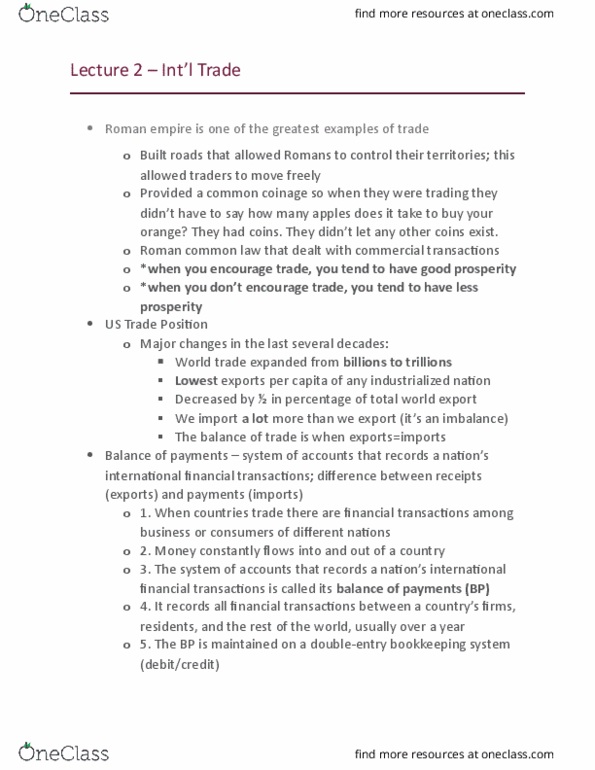 INTL-BUS-3780 Lecture Notes - Lecture 2: 2007 United Nations Climate Change Conference, General Agreement On Tariffs And Trade, Business Game thumbnail