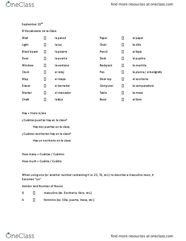 SPAN 100A Lecture Notes - Lecture 4: La Sociedad, Old Age, La Silla Observatory thumbnail