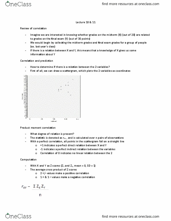 PSYC 3250 Lecture Notes - Lecture 10: Standard Deviation, Internal Consistency, Standard Error thumbnail