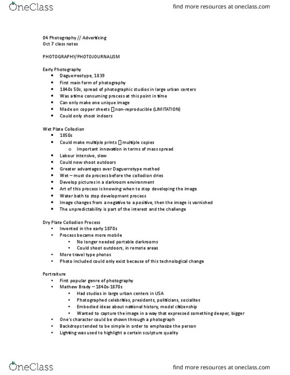 Media, Information and Technoculture 2000F/G Lecture Notes - Lecture 4: Copywriting, Socalled, Brownie (Camera) thumbnail