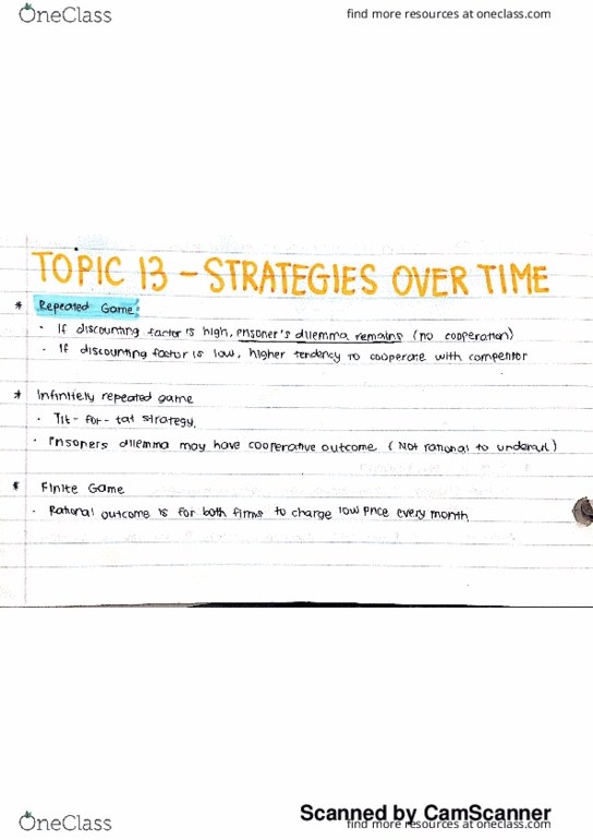 COMM 295 Lecture 16: Strategies Over Time thumbnail