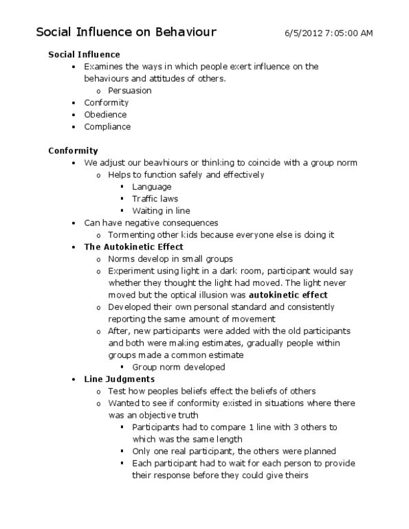 PSYC 100 Chapter Notes -Attachment Theory, Physical Attractiveness, Social Facilitation thumbnail