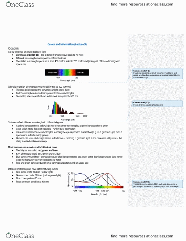 PSL300H1 Lecture Notes - Lecture 23: Chromatic Aberration, Color Constancy, Color Blindness thumbnail