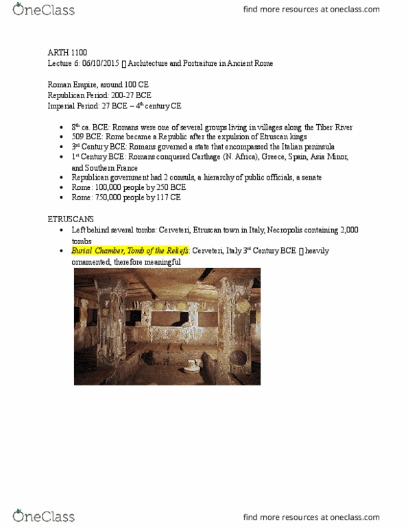 ARTH 1100 Lecture Notes - Lecture 6: Engaged Column, Pilaster, Cupid thumbnail