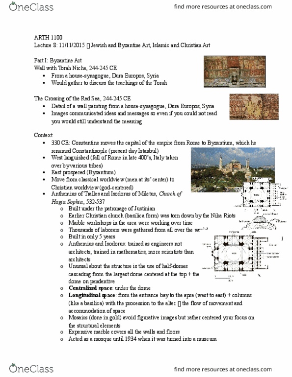 ARTH 1100 Lecture Notes - Lecture 8: Lindisfarne Gospels, Córdoba, Andalusia, Strapwork thumbnail