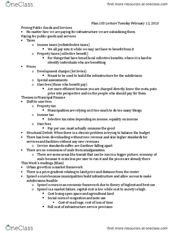 PLAN103 Lecture Notes - Lecture 6: Stabilization Policy, Opportunity Cost, Nonfinite Verb thumbnail