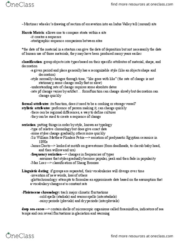 CAS AR 101 Lecture Notes - Lecture 4: Flinders Petrie, Spontaneous Fission, Carbon Cycle thumbnail