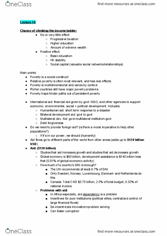 GEOG 210 Lecture Notes - Lecture 18: Givewell thumbnail