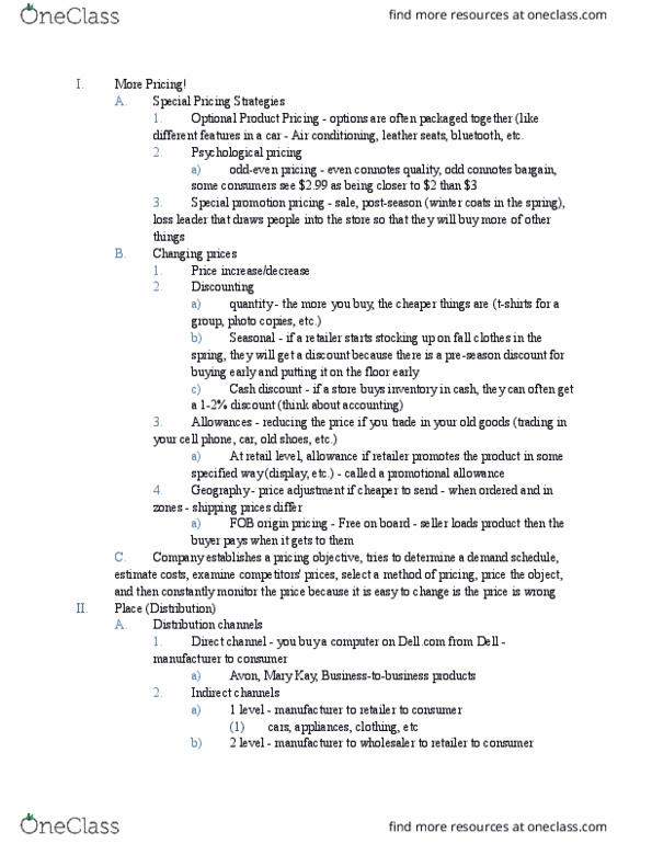 MARK20100 Lecture Notes - Lecture 13: Information Management, Saks Fifth Avenue, Starbucks thumbnail