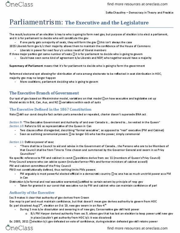 PSCI 1100 Lecture Notes - Lecture 2: Compulsory Voting, Electronic Voting, Universal Suffrage thumbnail