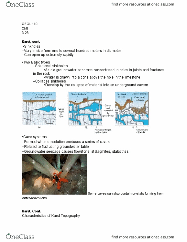 GEOL 110 Lecture Notes - Lecture 10: Excavata, Clay Minerals, Contiguous United States thumbnail