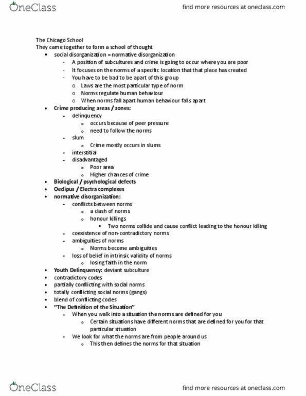 SOC 2700 Lecture Notes - Lecture 10: Ritualism In The Church Of England, Counterculture, Honor Killing thumbnail