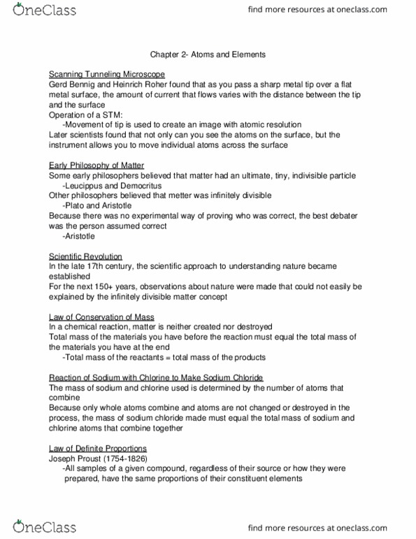 CH 101 Lecture Notes - Lecture 7: Cathode Ray, Electric Field, Cathode Ray Tube thumbnail