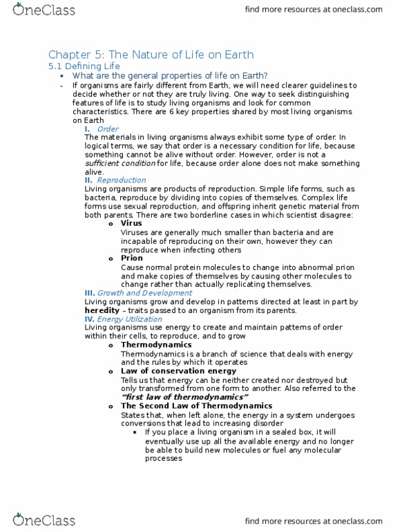 AST 309L Chapter Notes - Chapter 5: Human Genome Project, Carcinogen, Genetic Code thumbnail