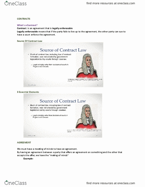 LAWS10855 Lecture Notes - Lecture 4: Contract, Posting Rule, Reasonable Person thumbnail