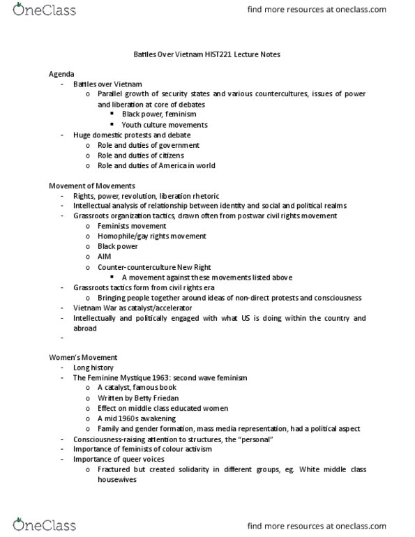 HIST 221 Lecture Notes - Lecture 45: Silent Majority, Statism, Hubert Humphrey thumbnail