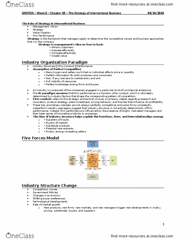 GMS 724 Lecture Notes - Lecture 8: Baidu, Perfect Competition, Ipod thumbnail