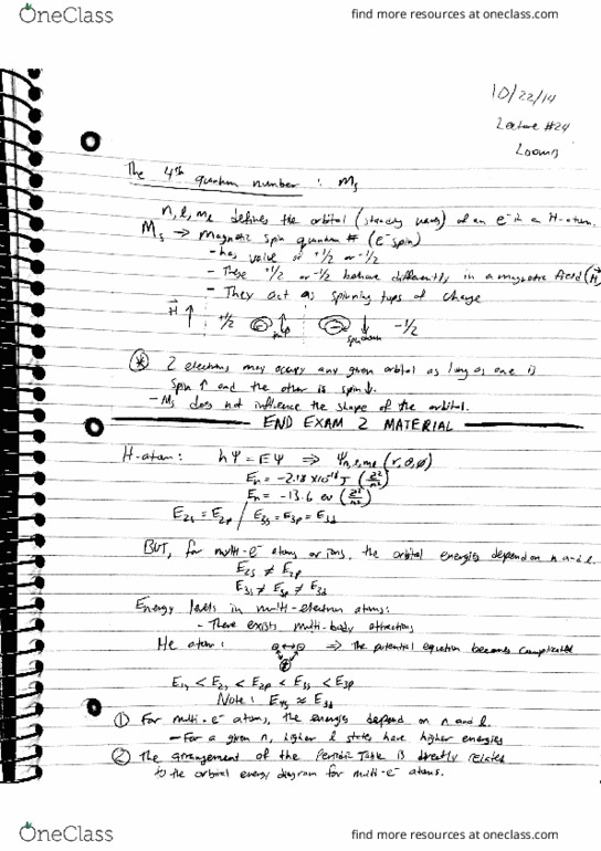 L07 Chem 111A Lecture 24: Loomis - Lecture 24 thumbnail