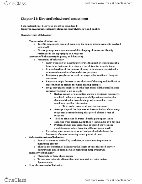 PSYB45H3 Chapter Notes - Chapter 21: Hidden Camera, Stimulus Control, Dynamometer thumbnail