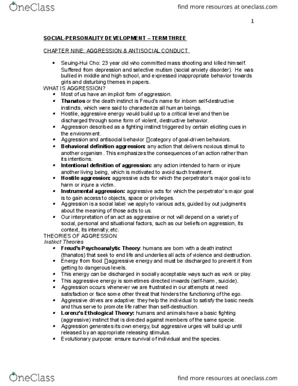 PSYC 3450 Chapter Notes - Chapter 9 & 13: Job Performance, Net., Sociometric Status thumbnail