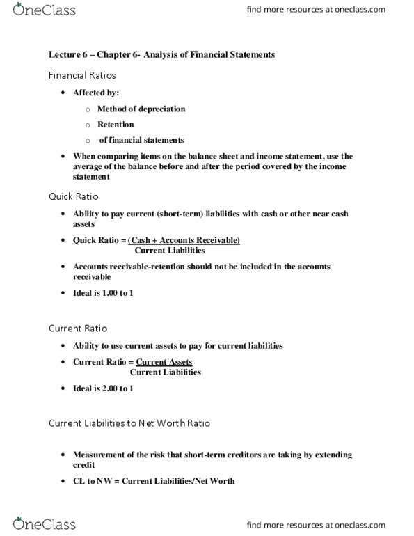 CEE 4303 Lecture Notes - Lecture 6: Accounts Payable, Current Liability, Accounts Receivable thumbnail