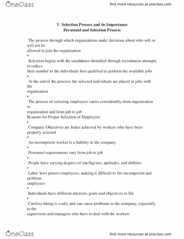 HRMT-318 Lecture Notes - Lecture 10: Mechanical Aptitude thumbnail