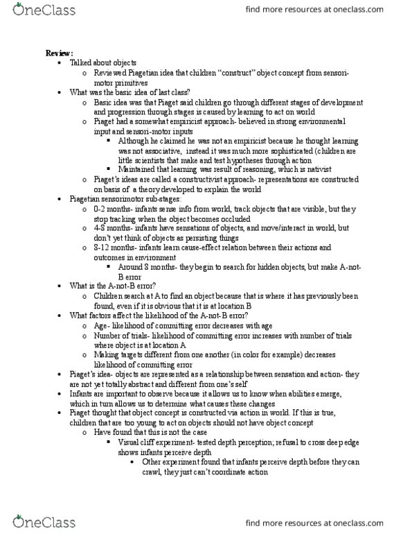 PSYC 101 Lecture Notes - Lecture 8: Working Memory, Impulsivity, Phonemic Awareness thumbnail