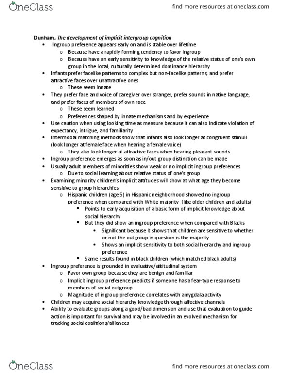 PSYC 101 Chapter Notes - Chapter 11: Amygdala thumbnail