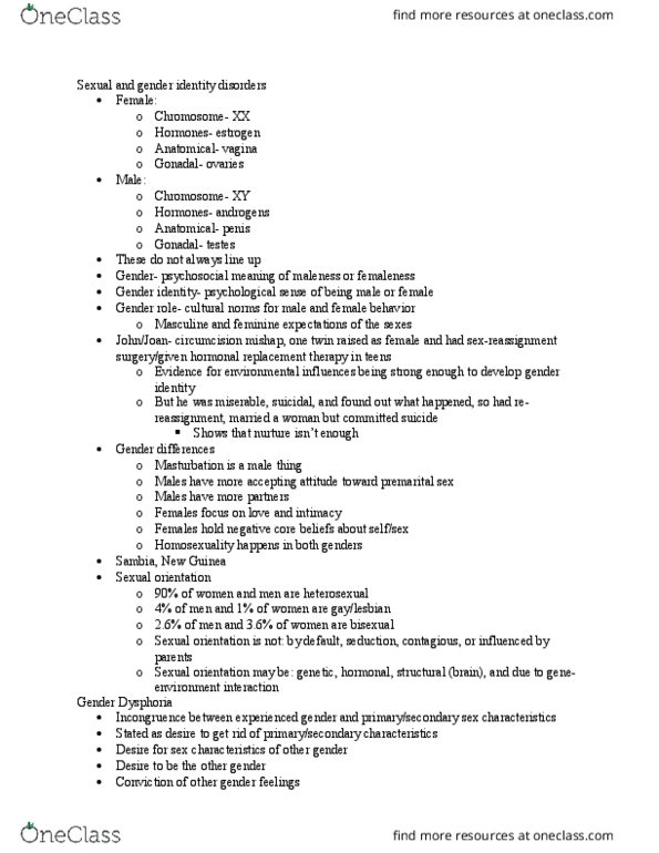 PSYC 155 Lecture Notes - Lecture 9: Beta Blocker, Antiandrogen, Voyeurism thumbnail