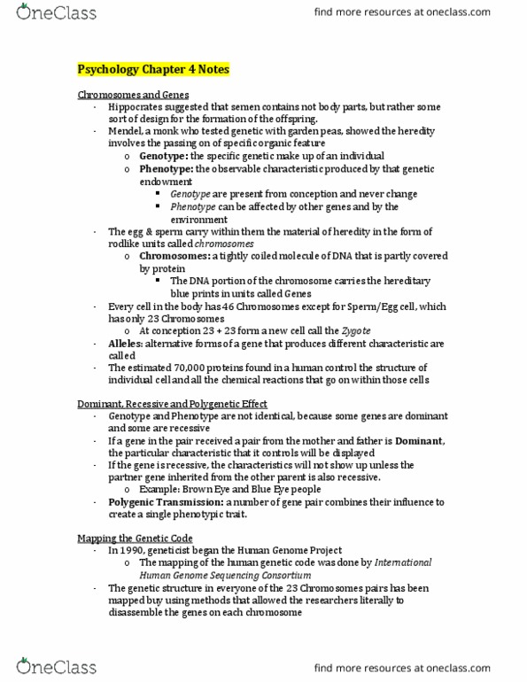 Psychology 1000 Lecture Notes - Lecture 4: David Buss, Polygynandry, Neutral Theory Of Molecular Evolution thumbnail