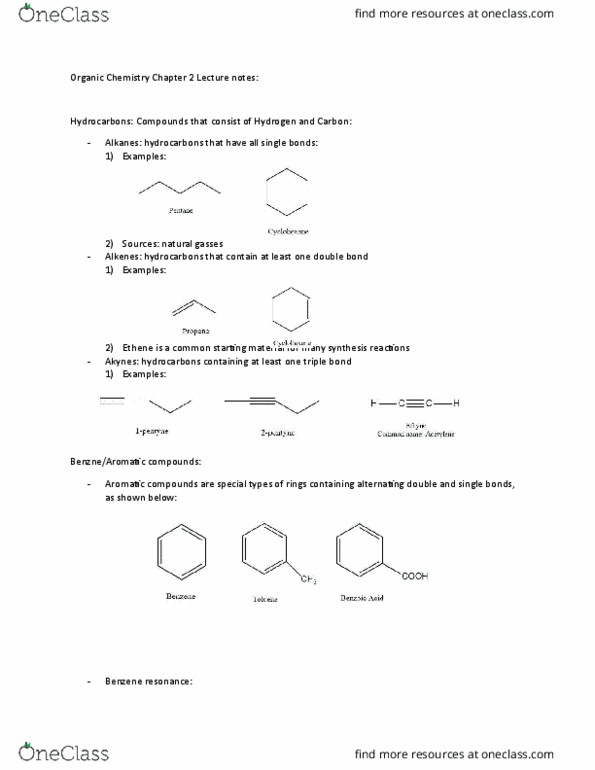 CHEM 223 Lecture Notes - Lecture 2: Fluorine, Electronegativity, Benzene thumbnail