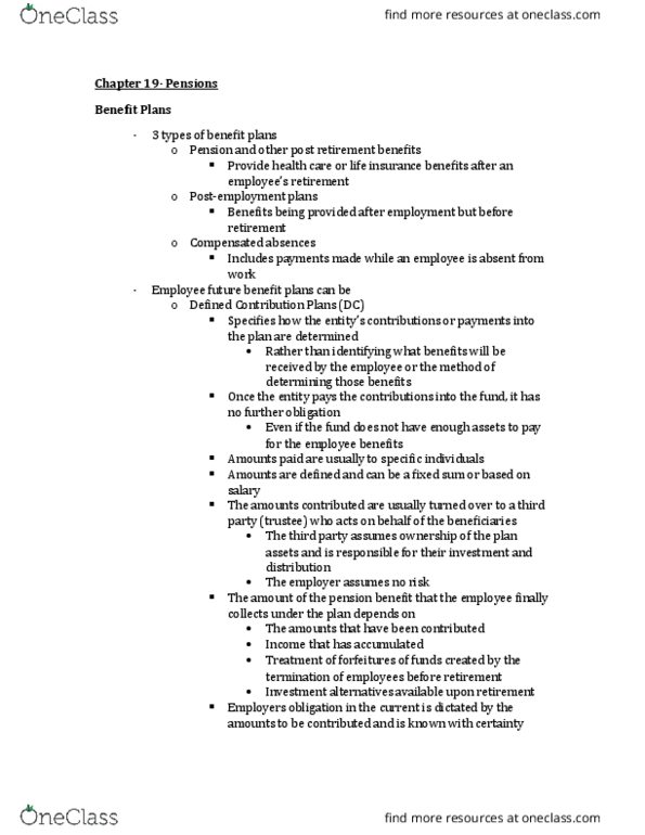 BU397 Chapter Notes - Chapter 19: Accrual, Financial Statement, Deferral thumbnail