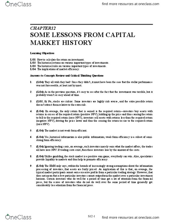 FNCE 2P91 Chapter Notes - Chapter 12: Interest Rate Risk, Corporate Bond, Dividend Yield thumbnail