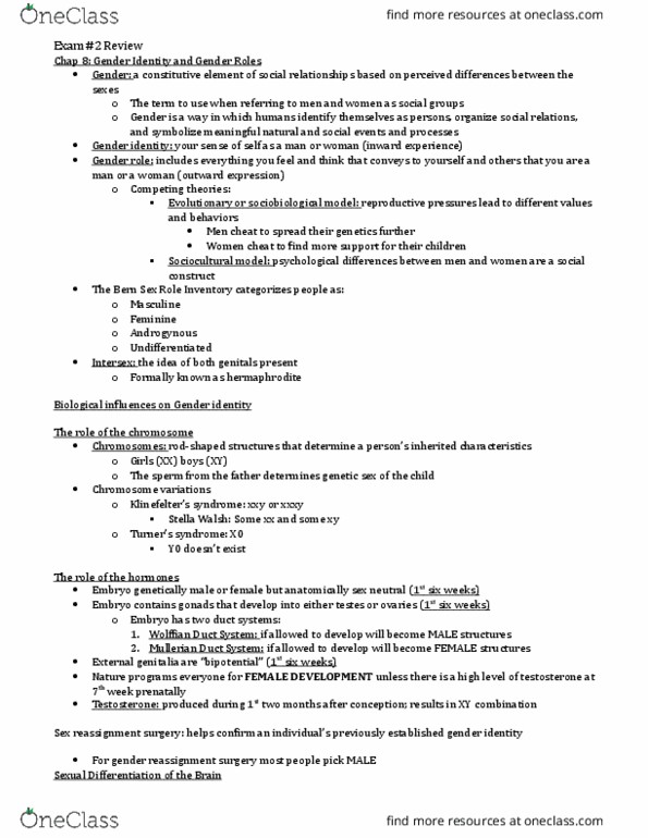 PSYC 210 Lecture Notes - Lecture 2: Dont, Sexual Fantasy, Homophobia thumbnail