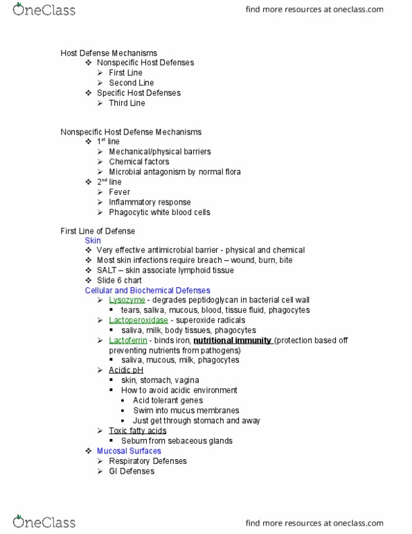 MCB 2004C Lecture Notes - Lecture 22: Serum Amyloid A, Lysosome, Mannose thumbnail