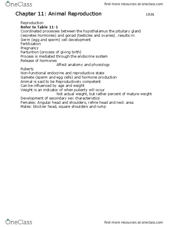 ANFS101 Lecture Notes - Lecture 12: Posterior Pituitary, Mammary Gland, Colostrum thumbnail