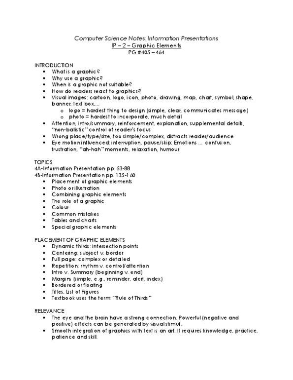 COMPSCI 1BA3 Lecture Notes - Line Graph, Pie Chart, Clip Art thumbnail