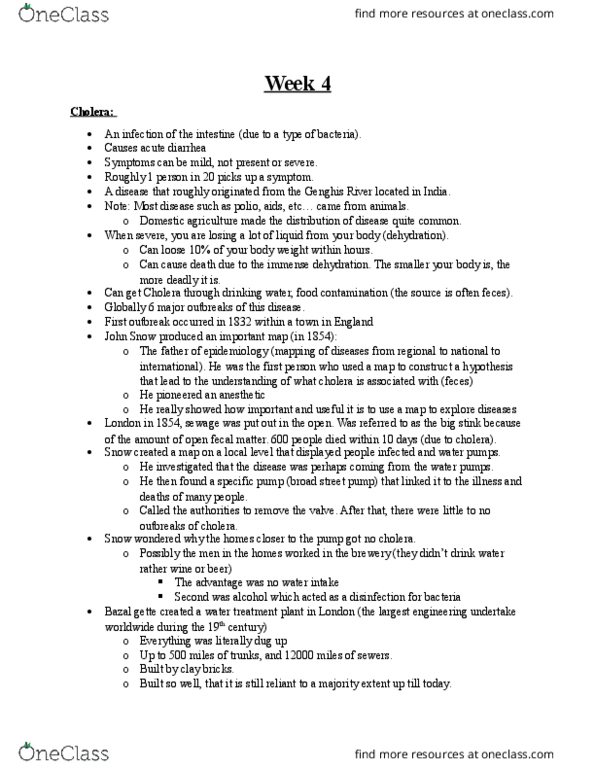 GEO 210 Lecture Notes - Lecture 4: Soho, Sewage Treatment, Food Contaminant thumbnail