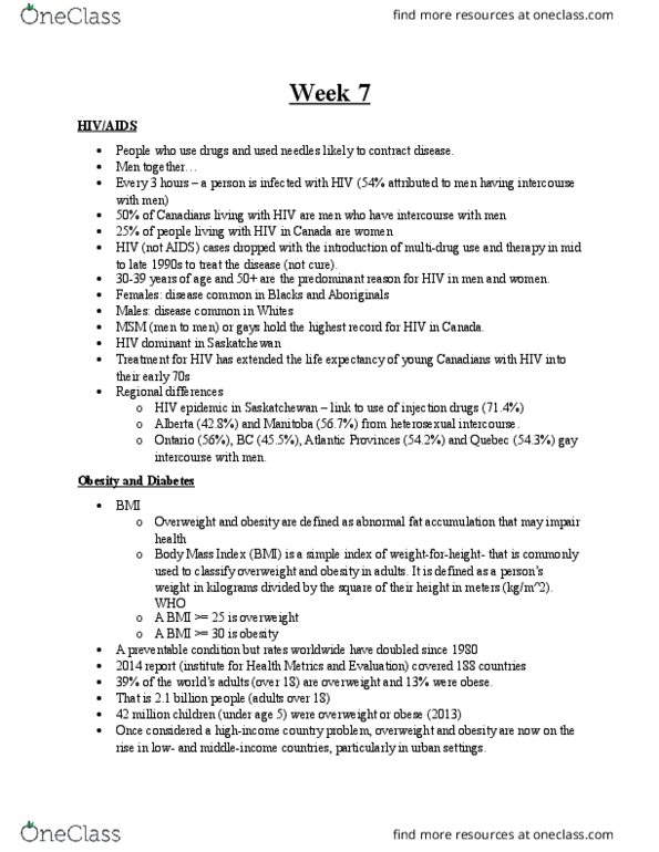 GEO 210 Lecture Notes - Lecture 7: Body Mass Index, Childhood Obesity, Atlantic Canada thumbnail